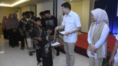 Buka Puasa Bersama Kader, Gerindra Makassar Berikan Santunan kepada Anak Panti Asuhan