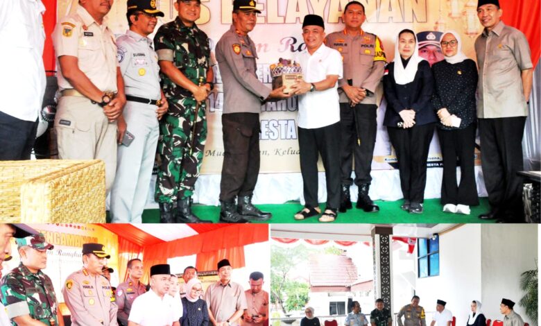 Hadianto Rasyid Bersama Unsur Forkopimda Kota Palu Tinjau Pos Pengamanan dan Pelayanan Hari Raya Idulfitri 1447 H