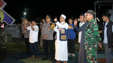 Desa Baruga dan Damkar Juara Takbir Keliling Lutim