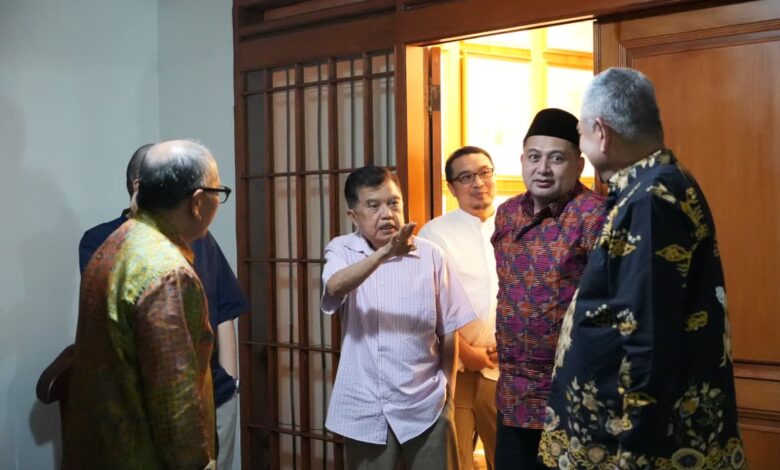 Munafri bersama Melinda Sowan ke JK, Rawat Silaturahmi di Momentum Idulfitri