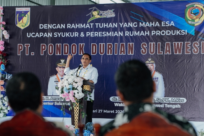 Gubernur Anwar Hafid Resmikan Packing House Durian di Parimo, Perkuat Ekspor dan Serapan Tenaga Kerja