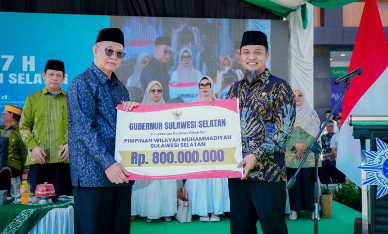 Hadiri Syawalan Muhammadiyah, Gubernur Sulsel Apresiasi Peran Strategis dalam Pengembangan SDM