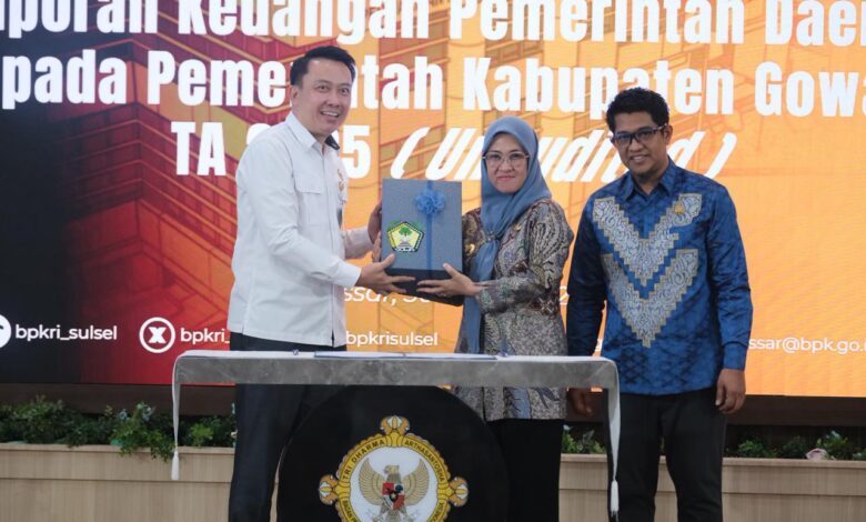 Serahkan LKPD 2025, Bupati Gowa Harap Kembali Raih WTP ke-14 Kalinya
