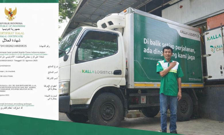 Kalla Logistics Resmi Kantongi Sertifikat Halal untuk Layanan Penyimpanan dan Distribusi