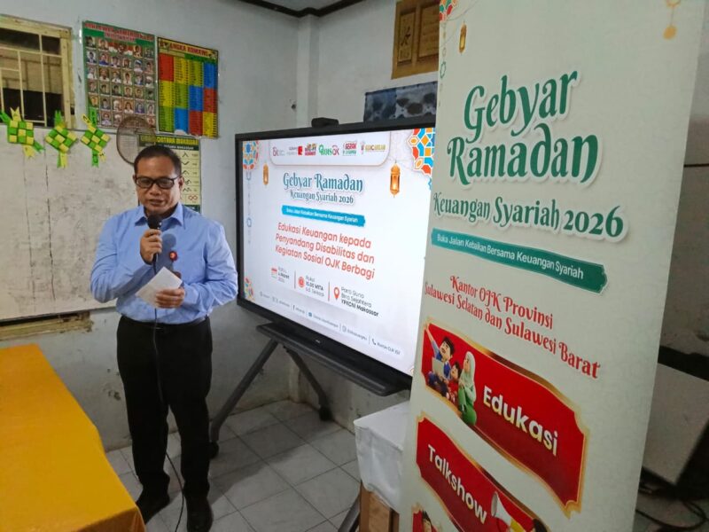 OJK Sulselbar Edukasi Keuangan Syariah bagi Penyandang Disabilitas di Makassar