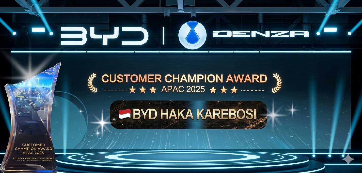 BYD Haka Karebosi Makassar Raih Customer Champion Award APAC 2025 di Shenzhen