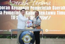 Komitmen Transparansi dan Kepatuhan, Bupati Luwu Timur Serahkan LKPD 2025 ke BPK Perwakilan Sulsel