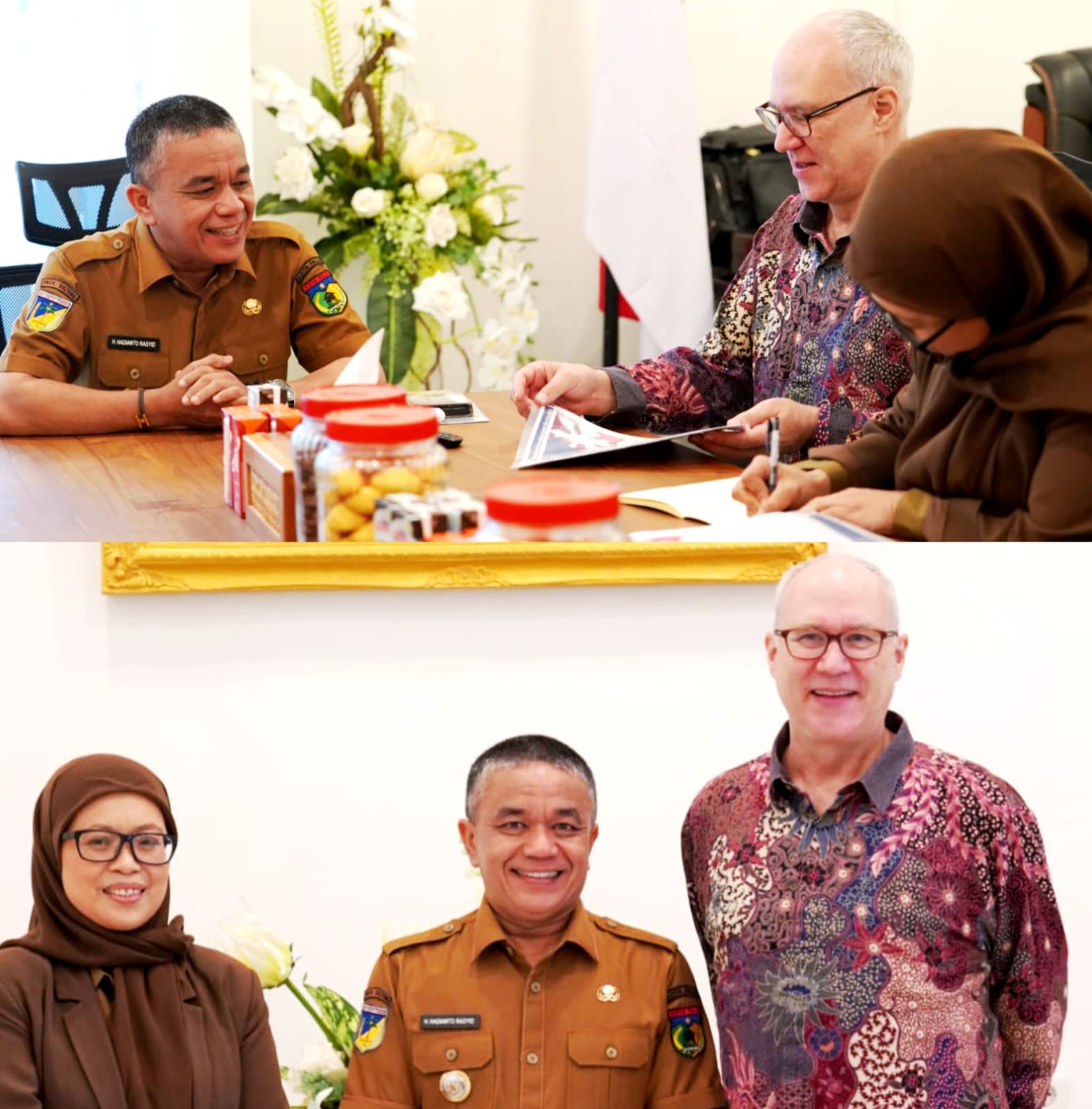 Wali Kota Palu Hadianto Rasyid Terima Kunjungan Tim RELO Kedubes AS