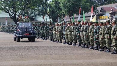 Perkuat Bela Negara, 8 ASN Lutim Ikuti Latsarmil Komcad di Gowa