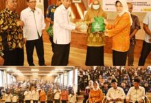 Wakili Wali Kota Asisten III Setda Palu Hadiri Penyerahan Bantuan Baznas ke Tenaga Honorer