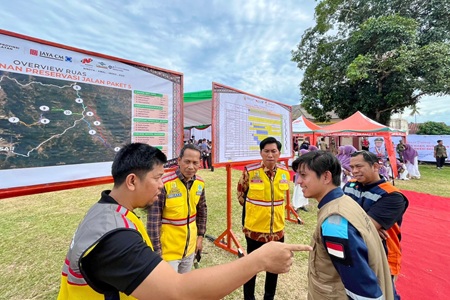 Uji Ketebalan Aspal Jalan Hertasning Penuhi Standar Teknis