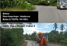 MYP Sulsel Paket 4: Peningkatan Jalan di Soppeng dan Wajo, Bahu Jalan Dibeton