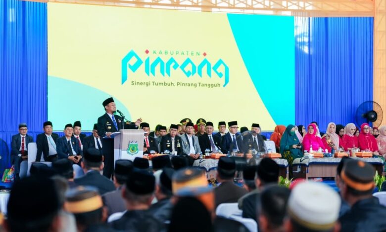 Hari Jadi ke-66 Kabupaten Pinrang, Gubernur Sulsel Tekankan Sinergi untuk Dongkrak Ekonomi dan Kesejahteraan