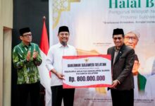 Halal Bihalal PWNU Sulsel, Gubernur Andi Sudirman Sulaiman Serahkan Bantuan Hibah Rp800 Juta dan Alsintan 