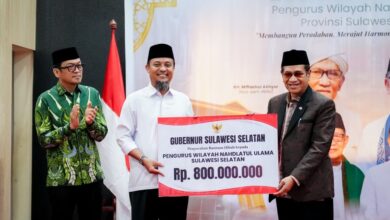 Halal Bihalal PWNU Sulsel, Gubernur Andi Sudirman Sulaiman Serahkan Bantuan Hibah Rp800 Juta dan Alsintan 