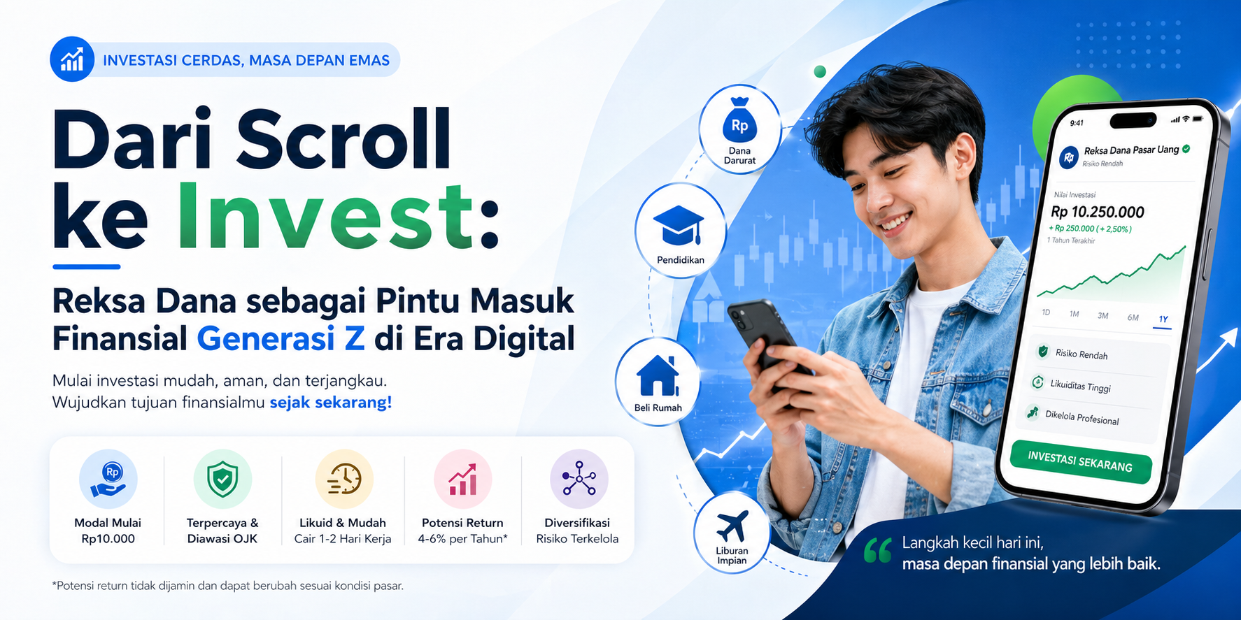 Dari Scroll ke Invest Reksa Dana sebagai Pintu Masuk Finansial Generasi Z di Era Digital