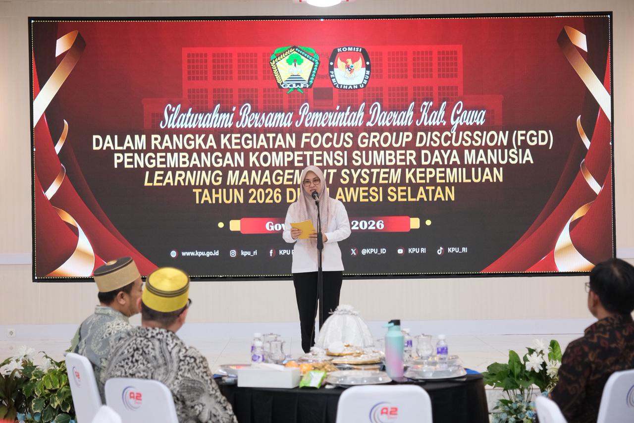 Dilaksanakan di Gowa, Bupati Husniah Sebut SDM Berintegritas Kunci Pemilu Berkualitas