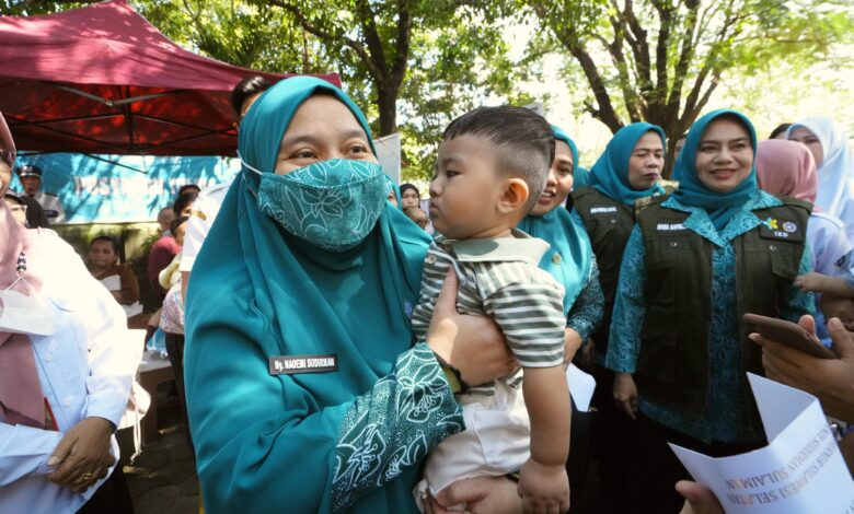 Dorong Percepatan Imunisasi, Ketua TP PKK Sulsel: Tidak Boleh Ada Anak Tertinggal
