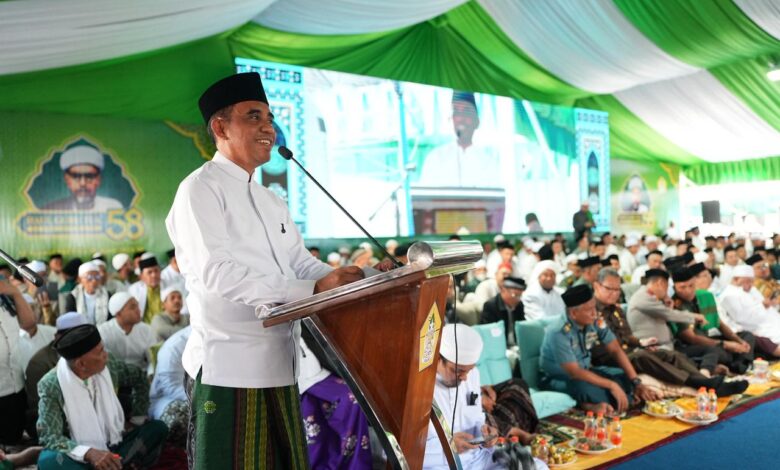Haul ke-58 Guru Tua, Gubernur Anwar Hafid Serukan Kebangkitan Pendidikan Diniyah
