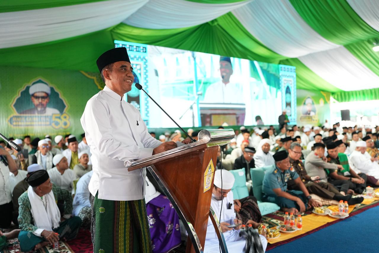 Haul ke-58 Guru Tua, Gubernur Anwar Hafid Serukan Kebangkitan Pendidikan Diniyah