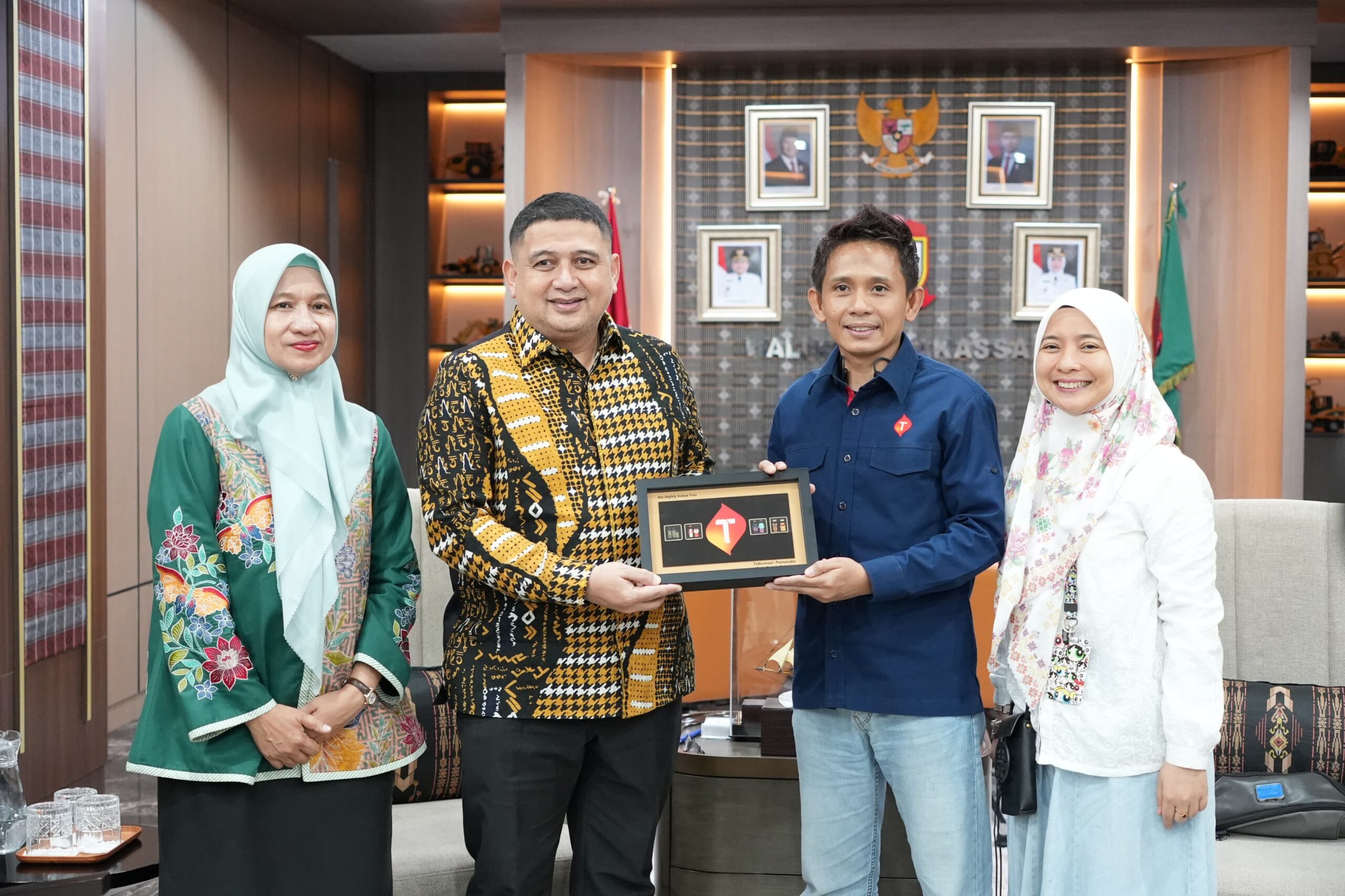 Pemkot Makassar bersama Telkomsel Jajaki Kerja Sama Program Digitalisasi Sekolah