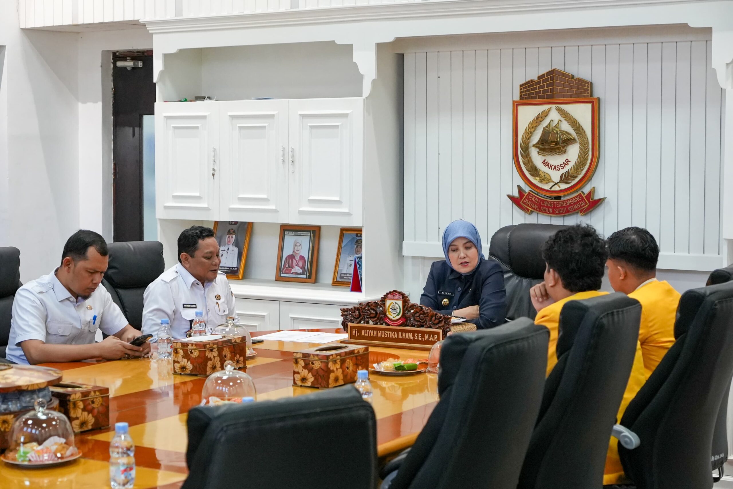 Wakil Wali Kota Makassar Terima Audiensi MPM UNM Bahas Pekan Parlemen 2026