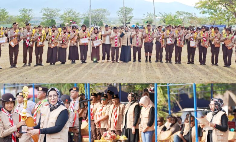 Wakili Wali Kota Kadispora Palu Tutup Kemah Pramuka Penggalang dan Penegak
