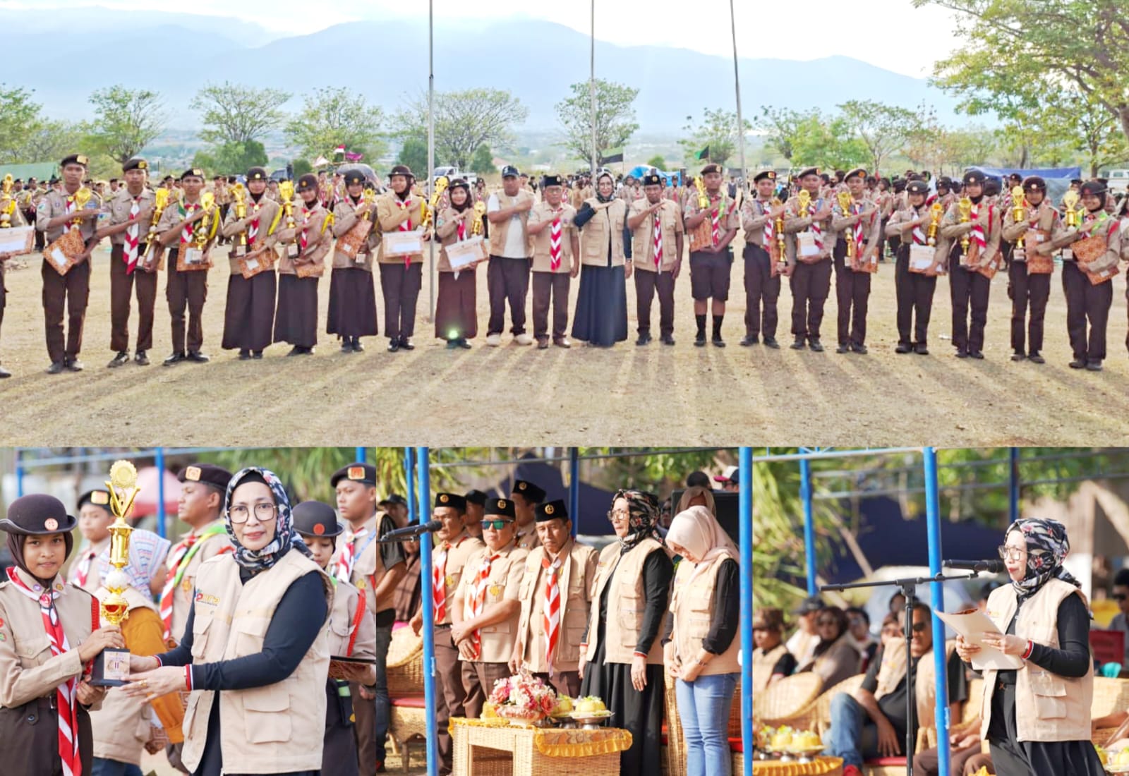 Wakili Wali Kota Kadispora Palu Tutup Kemah Pramuka Penggalang dan Penegak