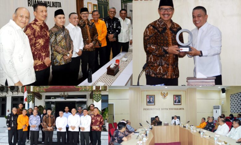 Bangun Kolaborasi, Wali Kota Palu Hadianto Rasyid Kunjungan Silaturahmi ke Wali Kota Yogyakarta