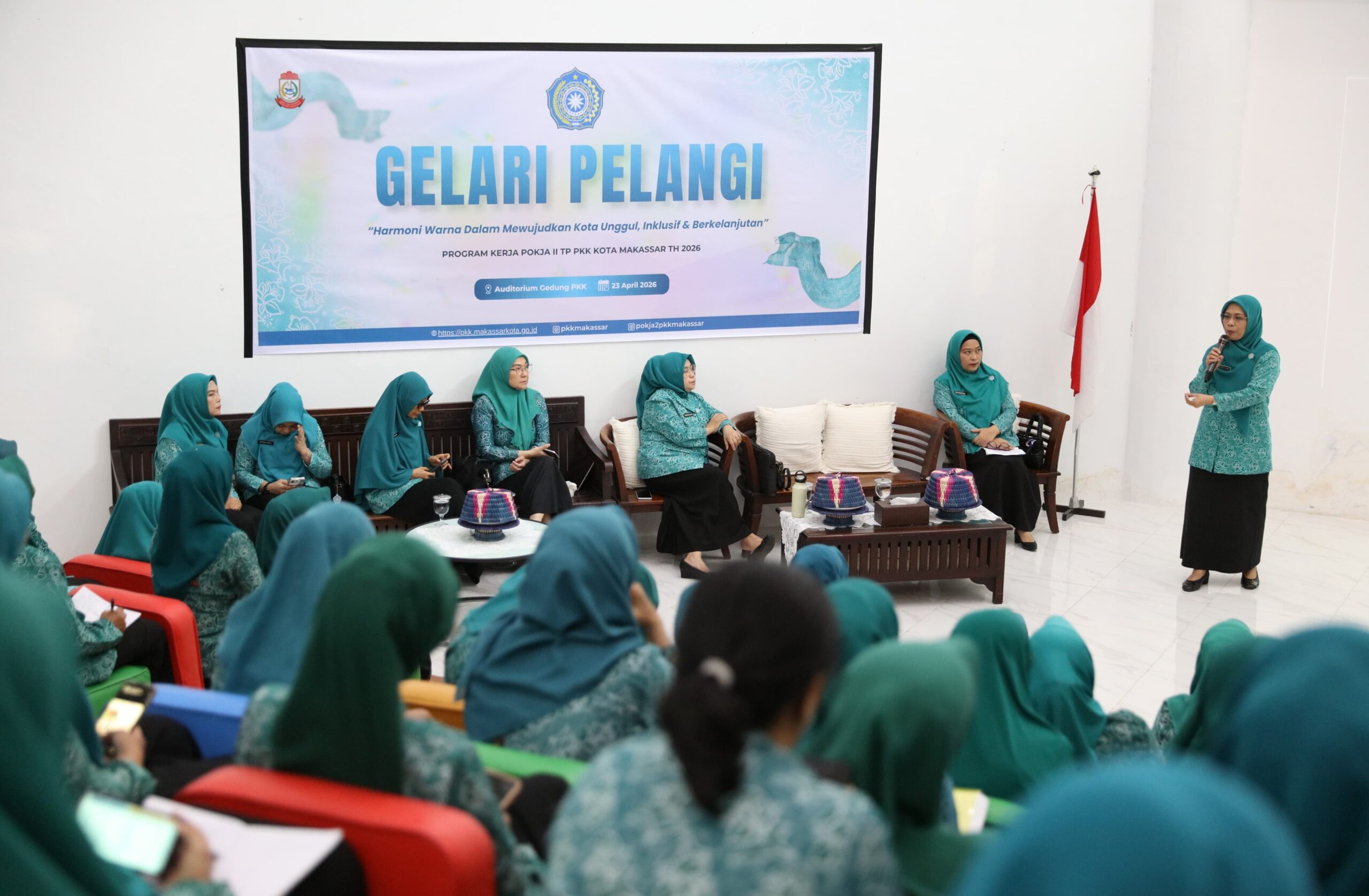 Gelari Pelangi TP PKK Makassar, Perkuat Pemberdayaan Ekonomi Keluarga dan Pendidikan Anak