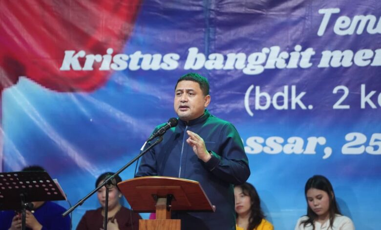 Pesan Damai Munafri pada Perayaan Paskah KPI Gereja Toraja Jemaat Tamalanrea: Bersatu Bangun Makassar, Tanpa Sekat Perbedaan