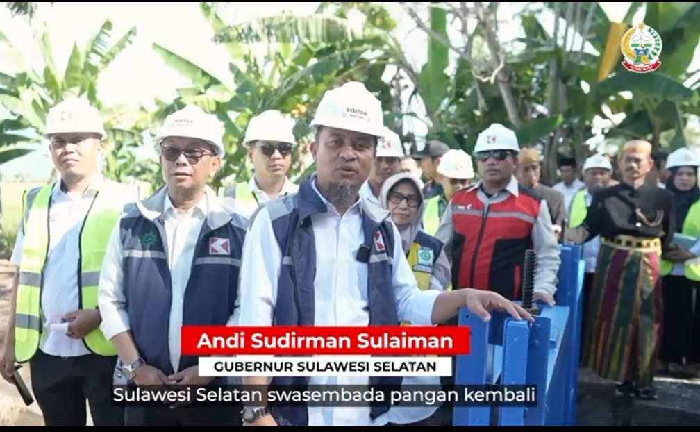 Perkuat Jaringan Irigasi, Gubernur Sulsel Groundbreaking Program MYP Irigasi di Soppeng-Bone-Wajo