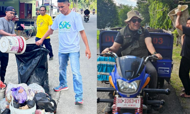 DLH Bone Turunkan ASN dan P3K, Kadis Dray Fibrianto Pimpin Langsung Patroli Bersih Sampah di Watampone