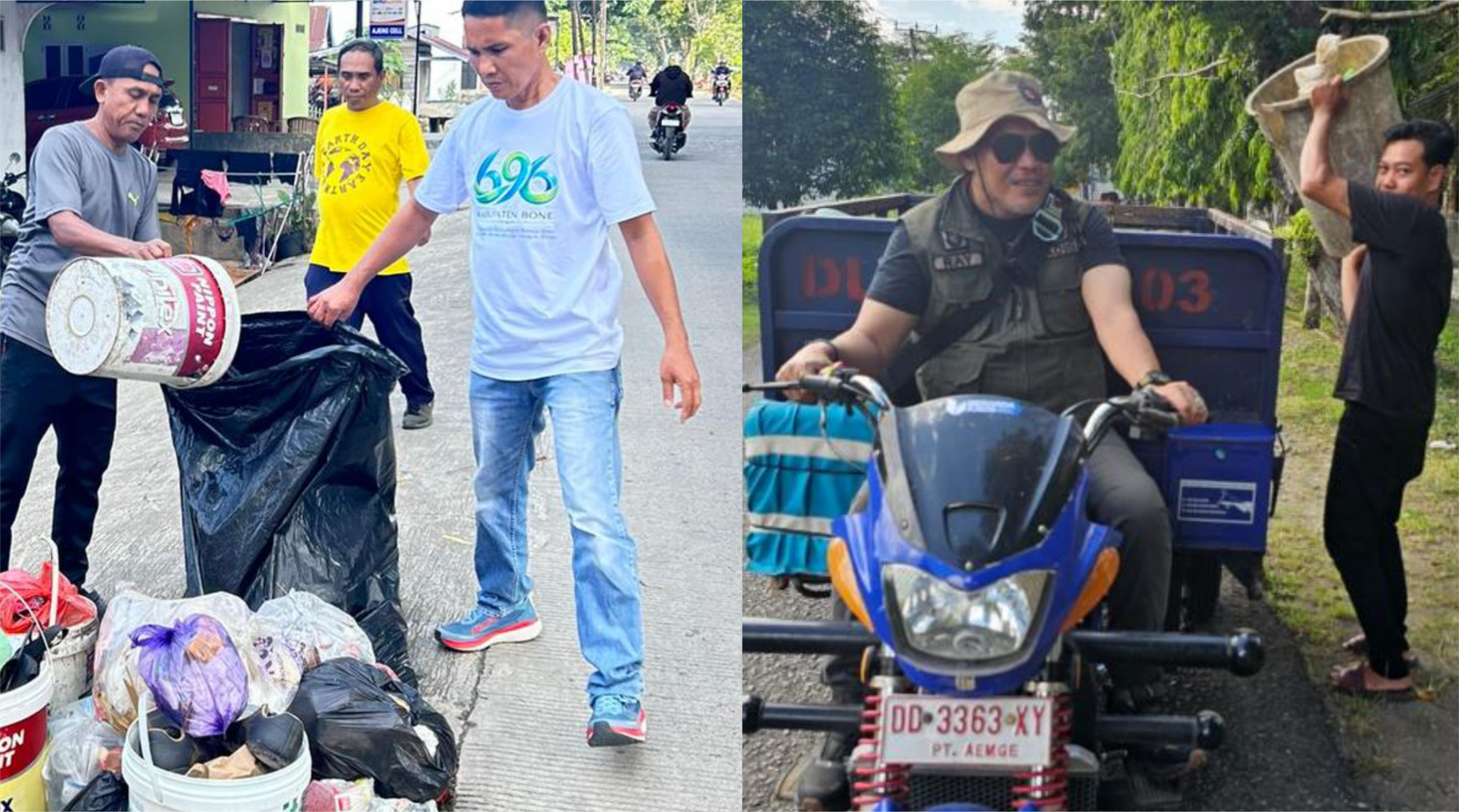 DLH Bone Turunkan ASN dan P3K, Kadis Dray Fibrianto Pimpin Langsung Patroli Bersih Sampah di Watampone