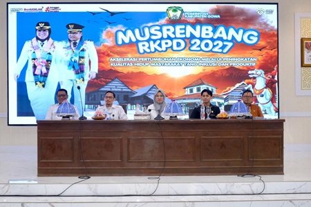 Musrenbang RKPD 2027, Gowa Dorong Transformasi Sosial Ekonomi dan Pemerataan Pembangunan