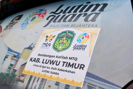 Sekda Resmi Lepas Kafilah Lutim, Optimis Tampil Maksimal di MTQ Sulsel Maros