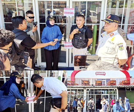 Melanggar Perwali Kebersihan, Pemkot Palu Segel Sementara Tempat Usaha Chicken Bin