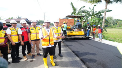 Gubernur Sulsel Tinjau Progres MYP Jalan di Pinrang-Enrekang, Pengerjaan Capai 57 Persen