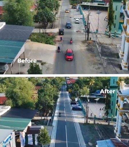 Ruas Jalan Impa-Impa - Anabanua di Wajo Mulus, Gubernur Sulsel: Mobilitas Warga Kian Lancar