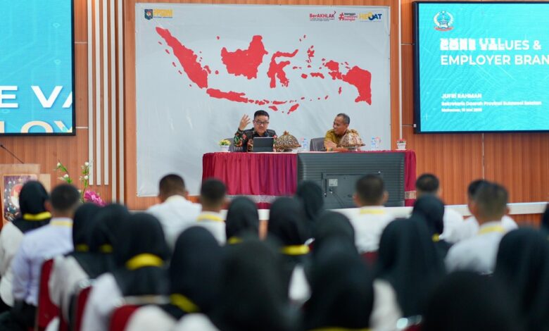 Sekprov Sulsel Jufri Rahman Paparkan Reformasi Birokrasi kepada CPNS 2026 di BBPK APDN