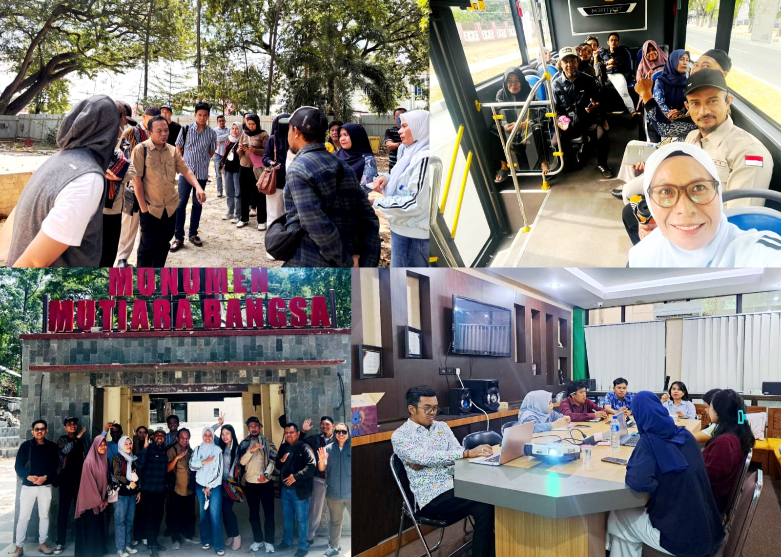 Bagian Pengadaan Barang dan Jasa Pemkot Palu Lakukan Monitoring Pekerjaan Konstruksi Taman GOR