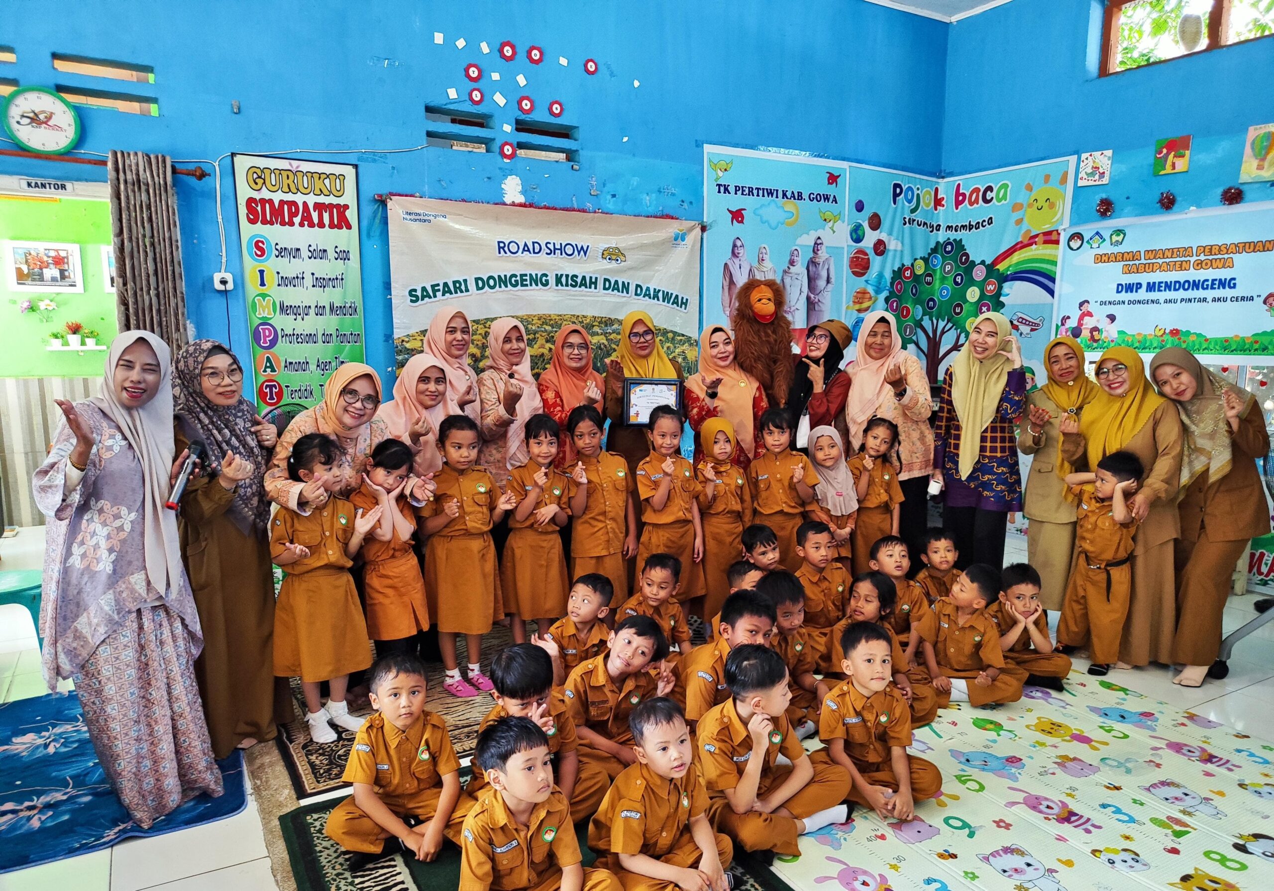 DWP dan Pokja Bunda PAUD Gowa Dorong Literasi Anak Lewat Dongeng