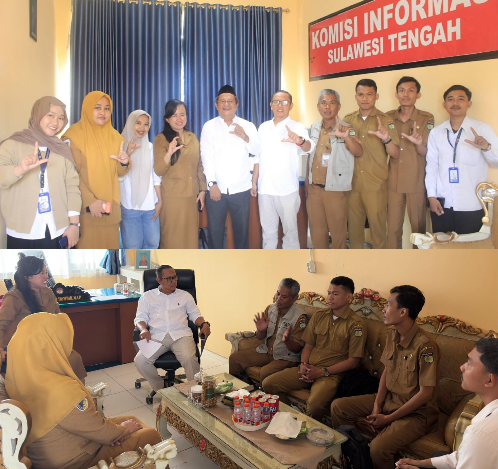 Diskominfosantik Kota Palu Lakukan Audiensi Pembentukan PPID Bersama Komisi Informasi Sulawesi Tengah