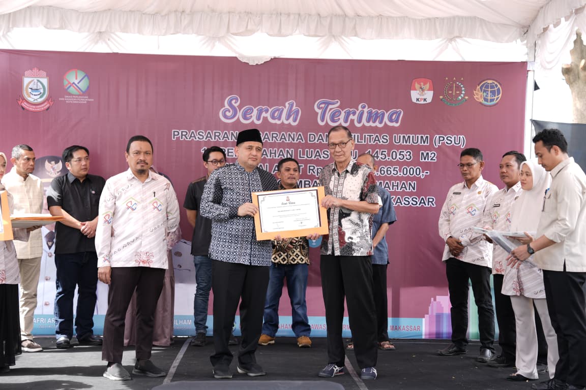 Tegas ke Pengembang, 14 PSU Perumahan Diserahkan ke Pemkot Makassar