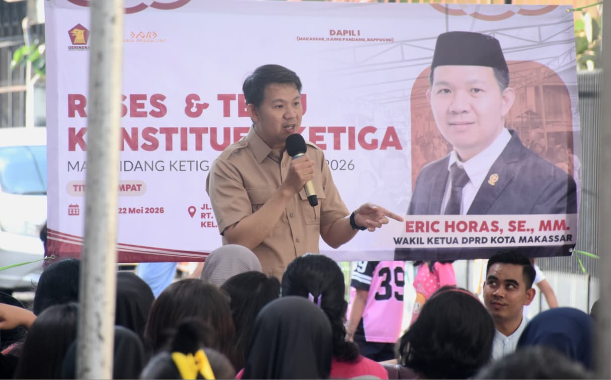 Reses di Lompobattang, Wakil Ketua DPRD Makassar Eric Horas Soroti Kasus Begal yang Marak