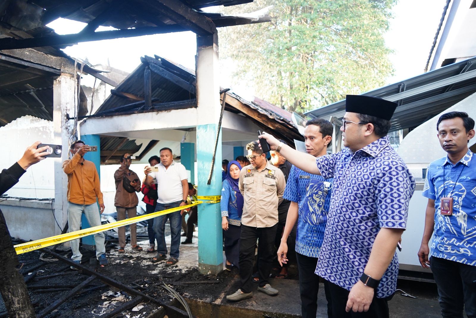 Wabup Gowa Tinjau RSUD Syekh Yusuf Pasca Kebakaran Untuk Memastikan Pelayanan Tetap Berjalan