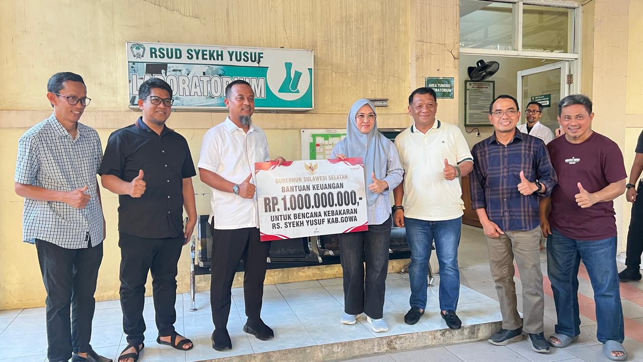 Bupati Gowa Terima Bantuan Percepatan Pemulihan RSUD Syekh Yusuf Pasca Kebakaran dari Pemprov Sulsel