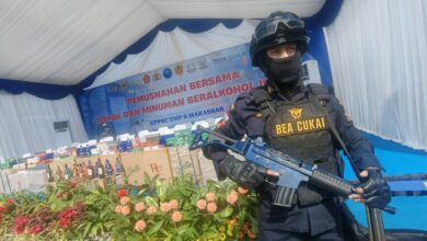 Bea Cukai Sulbagsel Musnahkan Rokok dan Minuman Beralkohol Ilegal, Tegaskan Perang Melawan Barang Cukai Ilegal