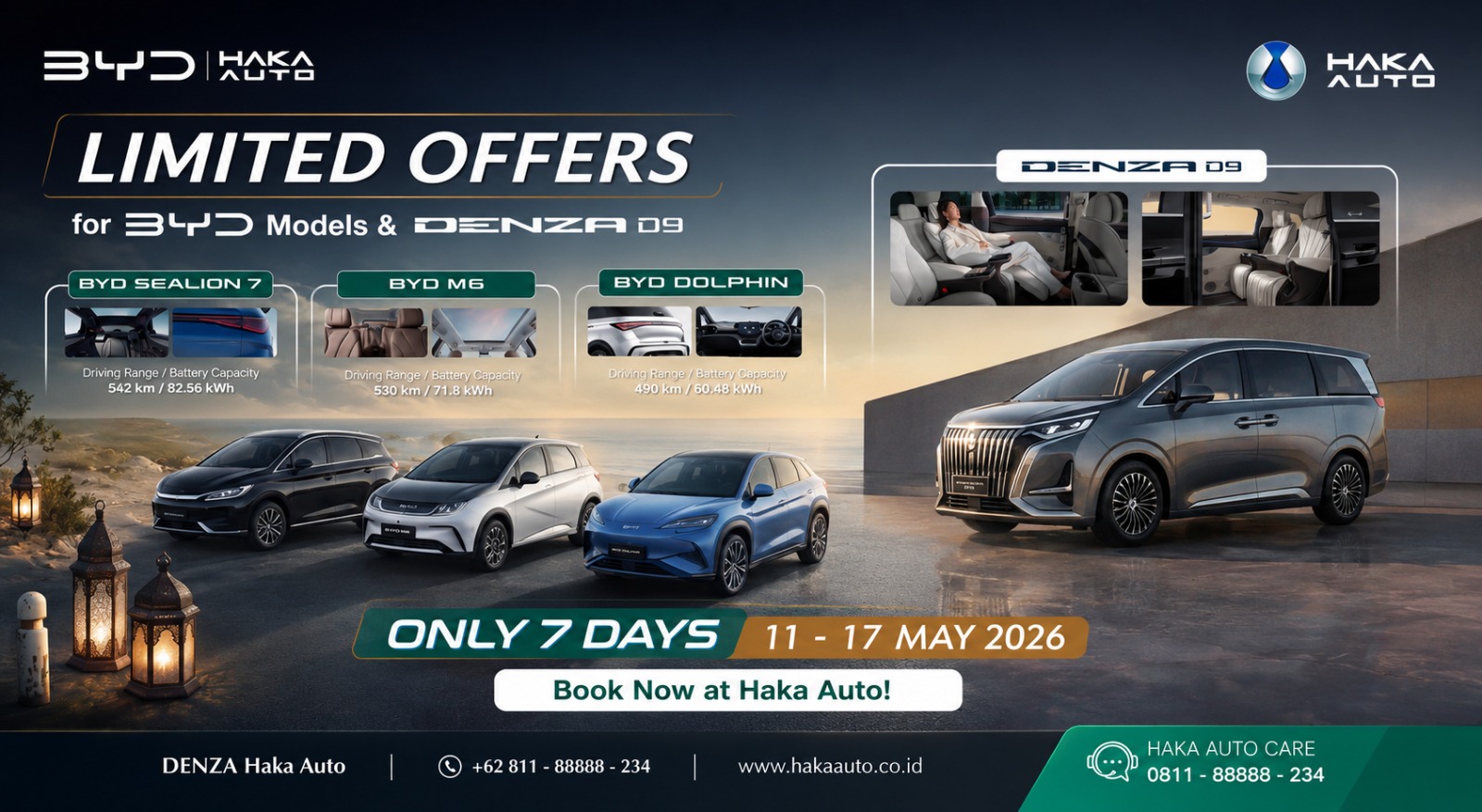 Haka Auto Gelar Flash Sale BYD dan DENZA D9 Mei 2026