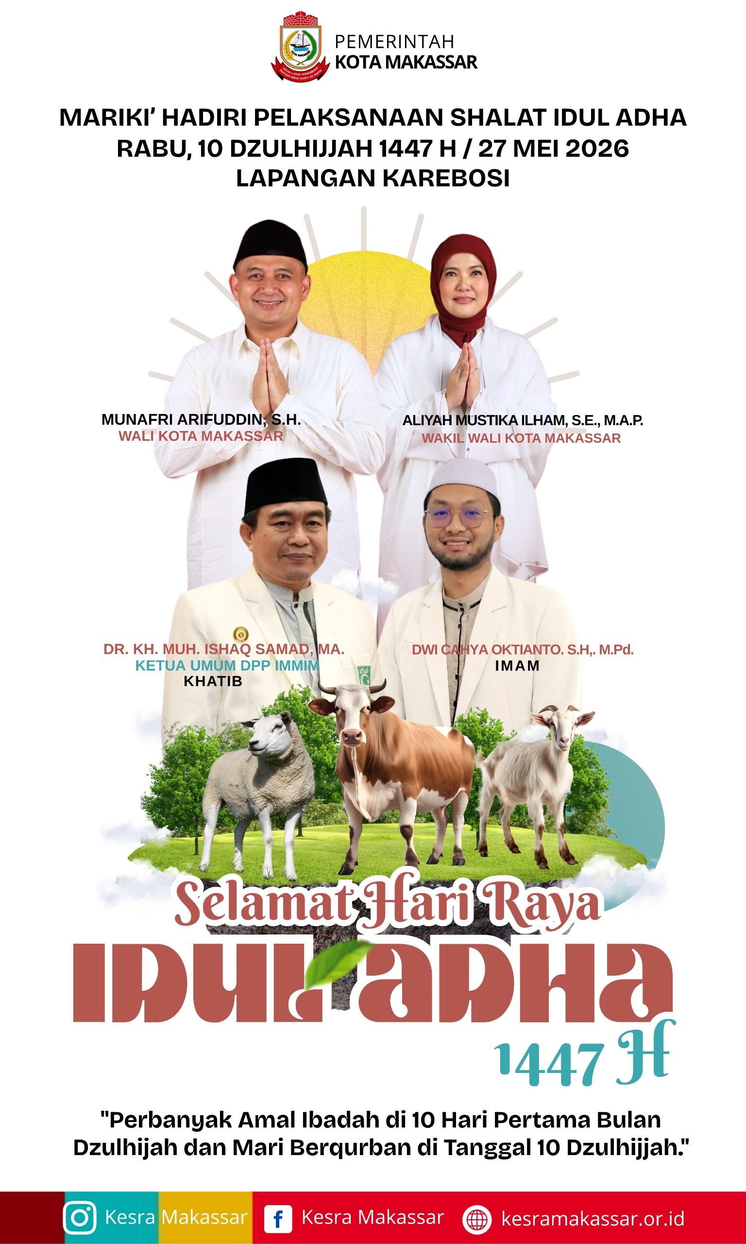 Appi-Aliyah Akan Salat Idul Adha Bersama Ribuan Warga di Karebosi